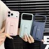 KEYSION Stoßfeste Handyhülle für iPhone 13 14 15 Pro Max 14 15 Plus Silikon+PC Kartensteckplatz Halter Tasche Ständer Rückseite