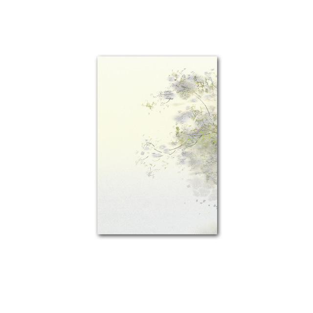Abstract Watercolor Yellowing Forest Trees Poster and Prints Wall Art Canvas Painting Nordic Pictures for Modern Home Decoration