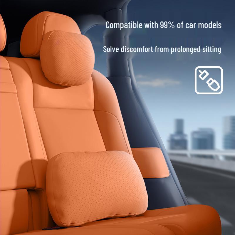 Deep Blue S09 Headrest and Lumbar Support Set - Essential Car Interior Accessories
