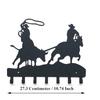 RSINC Robuster Cowboy-Rundup Schlüsselhalter / Kleiderhaken / Dekorativer Metallhaken / Handtuchhalter / Badezimmerhaken / (Schlüsselhalter mit 7 Haken) | D2 Schlüsselanhänger
