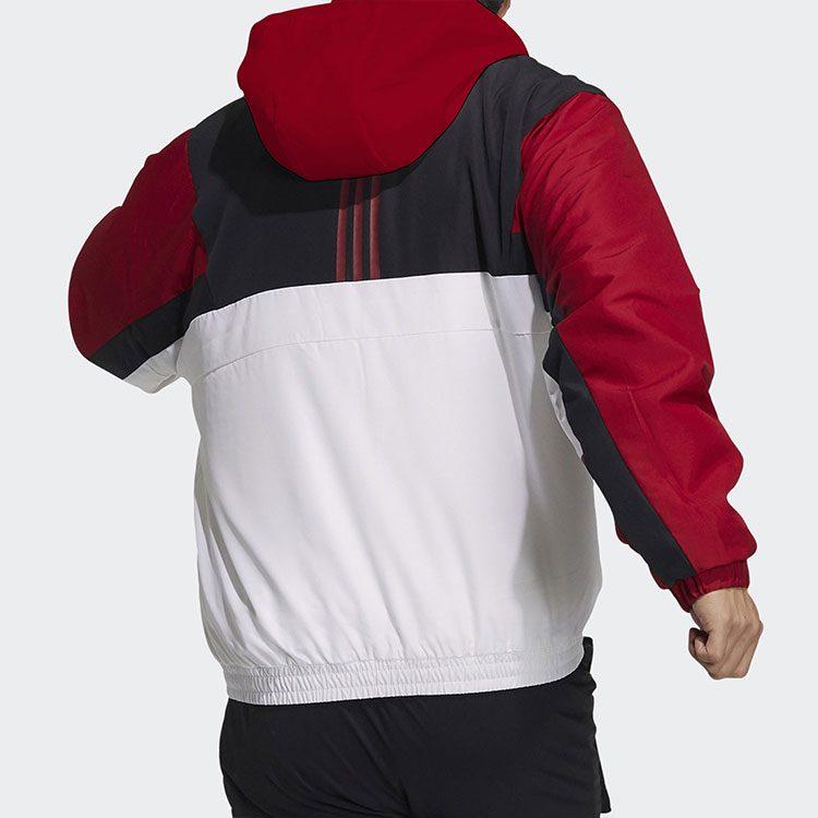 Adidas Jacket Men's White Red Multicolor H39326