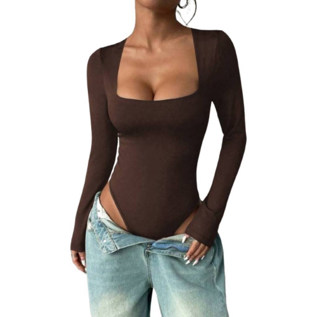 Milk Silk Long Sleeve Jumpsuit For Women With Stretch Slim Fit For Fall Season