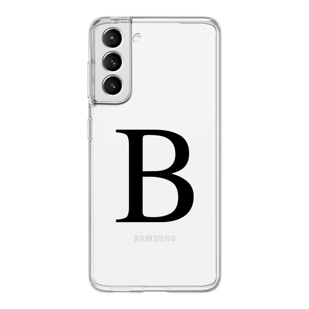 

Чехол для телефона Samsung Galaxy S24 Ultra S23 FE S22 S20 S21 5G S10 S9 Plus S10E S8 Мягкий Прозрачный С Инициалом Буквы A Z Модный Чехол Samsung S20 FE