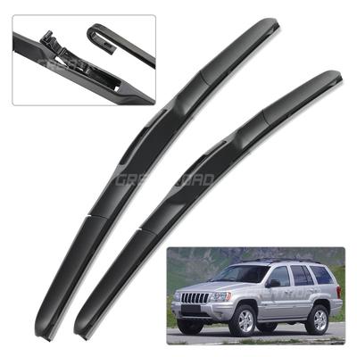 For Jeep Grand Cherokee WJ 1999-2004 2000 2001 2002 2003 Wiper Front Wiper Blades Windshield Windscreen Window Brush 21"+21"