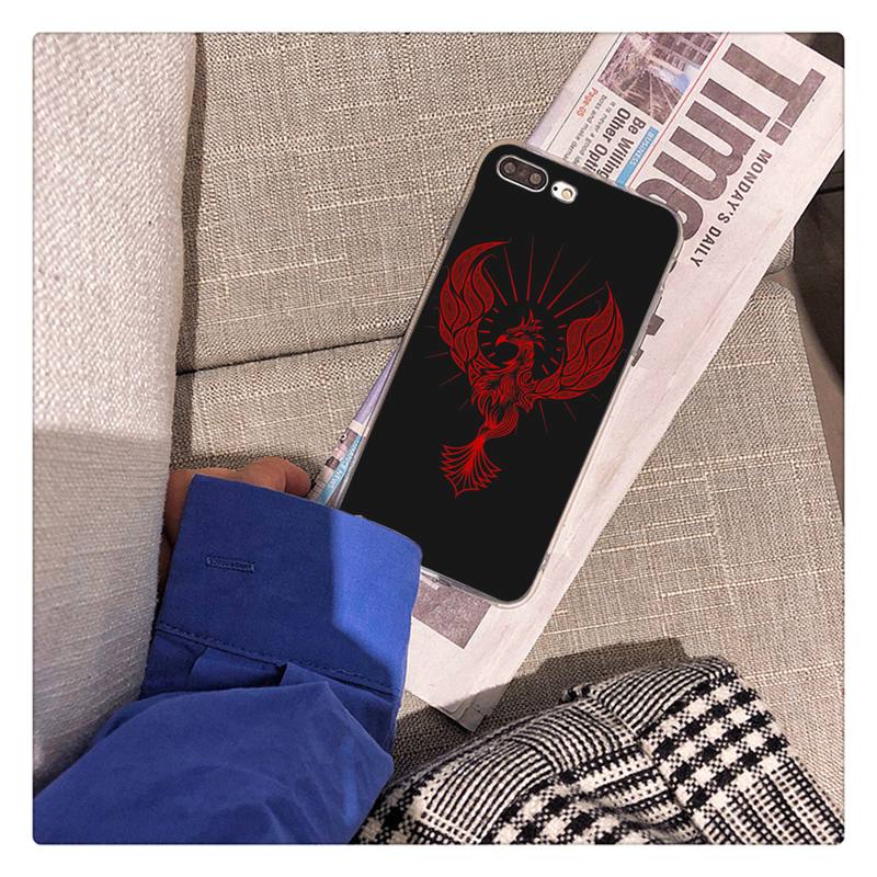 Cool Animal Phoenix Flamingo Phone Case for iphone 13 X XS MAX 6 6s 7 7plus 8 8Plus 5 5S se 2020 XR 12 11 pro max Fundas Capa