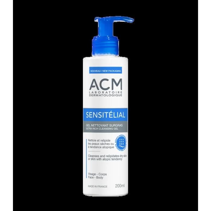 ACM Sensitélial Gel Nettoyant Surgras 200ml