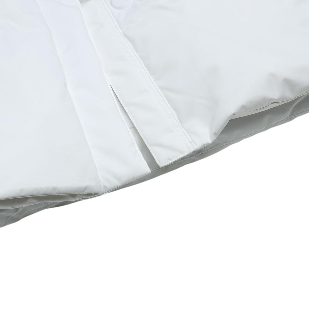 FILA Official 2023 Winter New Long Down Jacket Fashion Casual Loose Hooded Coat Women outerwear Standard-White F11W349924F-WT