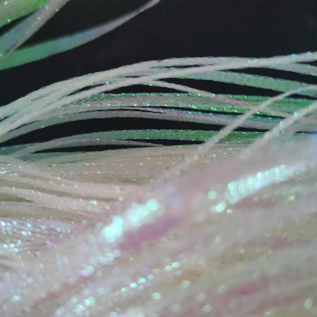 5MM Wide Colorful Shimmering Ribbon for Fly Tying, 100m Bundle - Perfect for Artificial Shrimp Lures