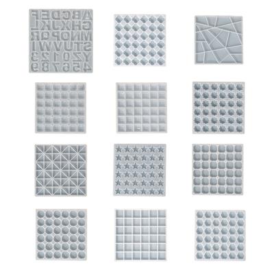 Resin Tray Mold,Coaster Tray Silicone Mold Number Letter Epoxy Mold for Resin Casting Home Decor Jewelry Casting Mold