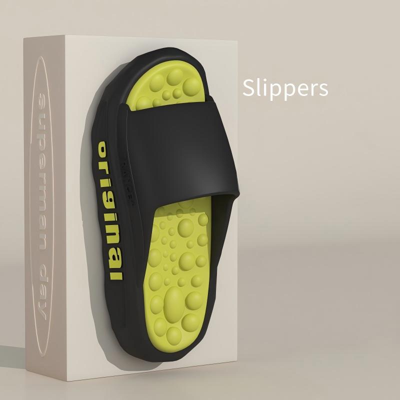 

Men S Slippers Large Size Summer New Style Flip-Flops Fashionable Thick-Soled Beach Shoes Trendy Casual Slippers For Men 40-41