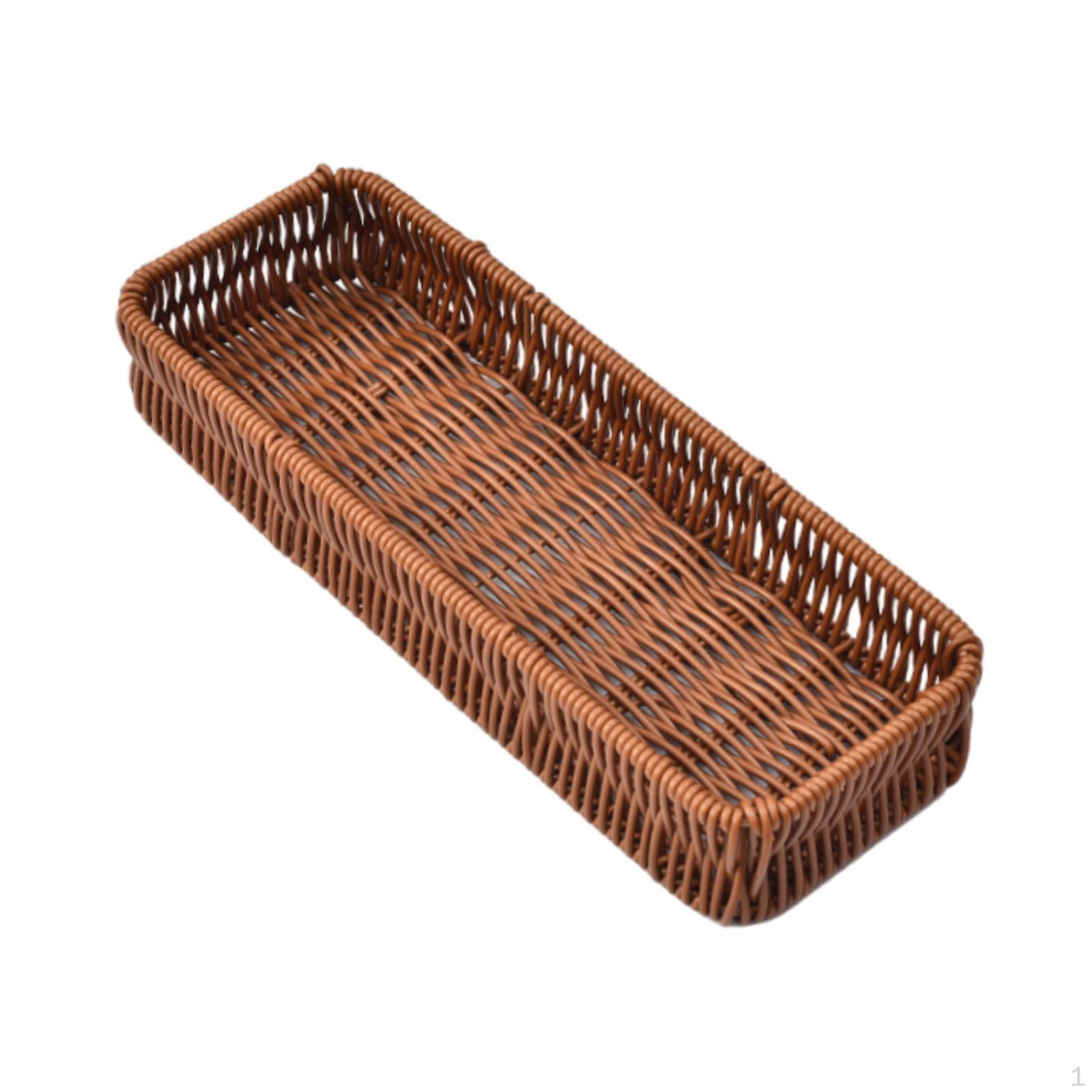 

Поднос ручной работы из плетеной лозы для организации домашнего пространства L