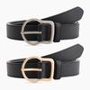 New Korean-style Fashionable Alloy Buckle Women's Belt, Versatile Jeans, Decorative Strap, Smooth and High-end Waist Belt for Women