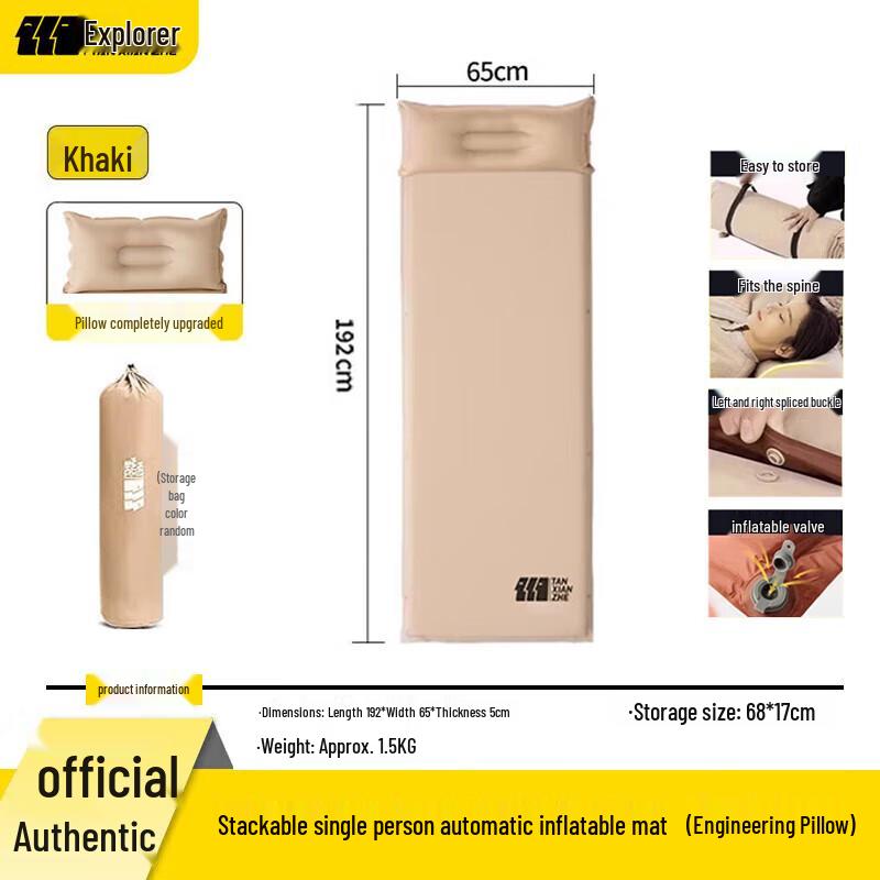 Explorer Outdoor Self-Inflating Sleeping Pad Single Person