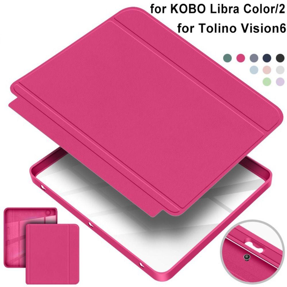 Split Design e-Reader Cover Auto Wake/Sleep Funda for KOBO Libra Color/2 7 inch N428 N418