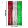 4Pcs Multicolored PET Rain Curtain Metallic Tinsel Curtain For Wedding Backdrops Christmas Birthday Party Decoration