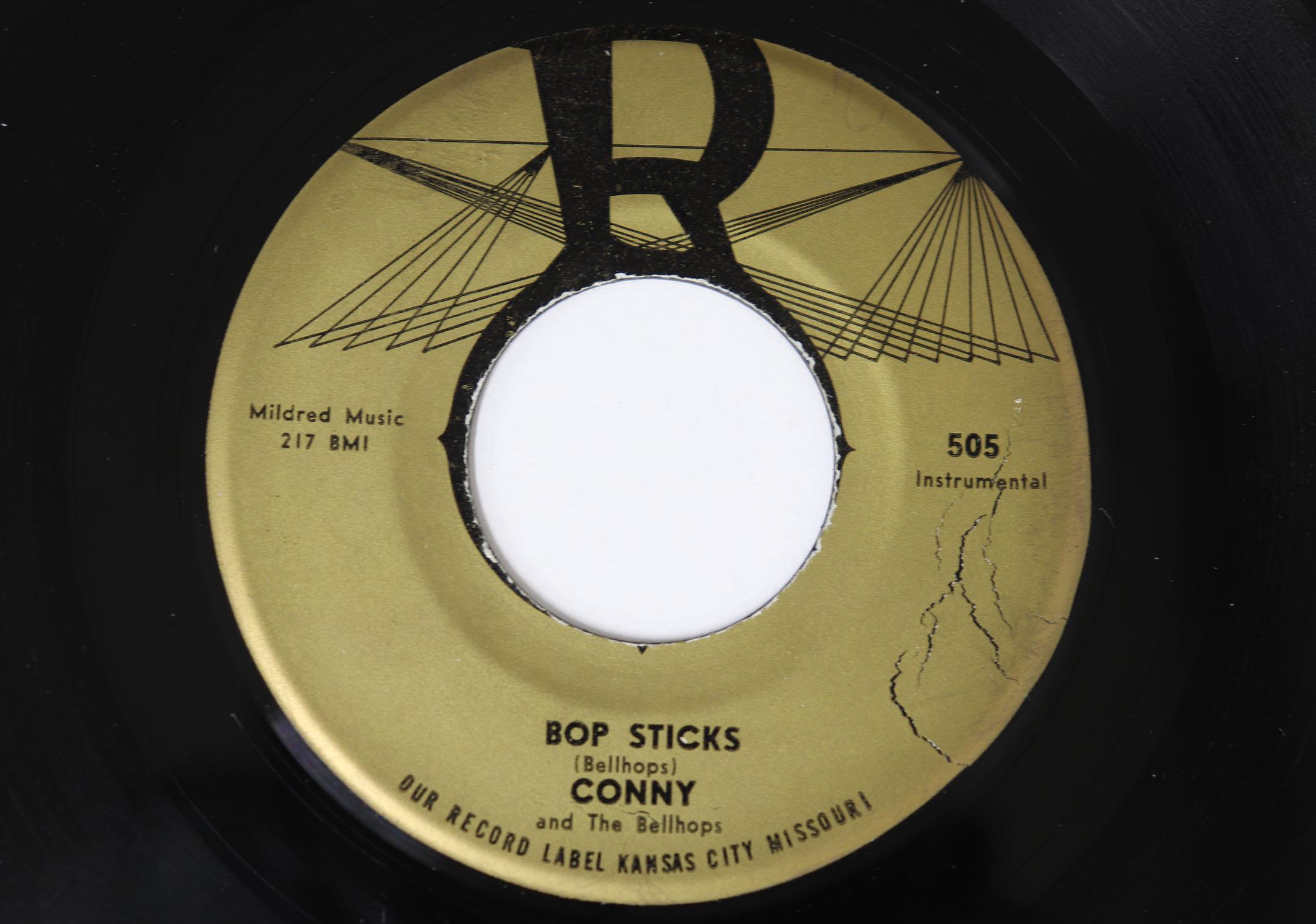 

7inch Record CONNY & THE BELLHOPS - Bop Sticks / Shot Rod 505 R 1960 US Rock Used