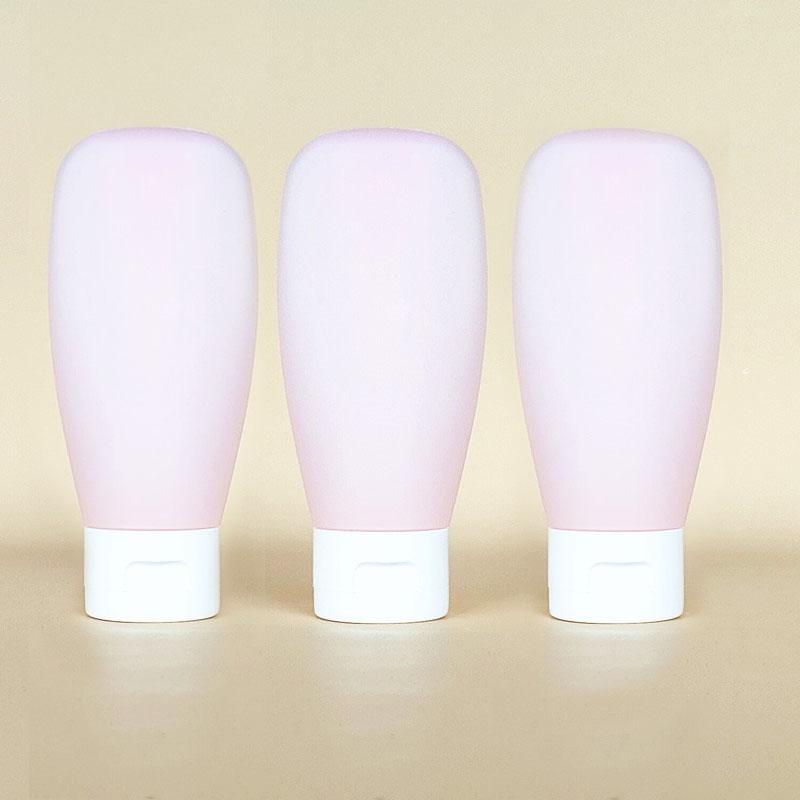 3Pcs/Set Soft Silicone Moisturizer Containers Squeeze Tube Empty Bottles Refillable Bottle Portable Travel Shampoo Bottle 60ml 100ml