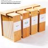Bamboo & Wood Sliding Lid Grain Storage Box | Wooden Food Dispenser