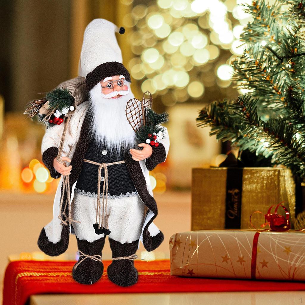 Santa Claus Doll Party Favors Christmas Handmade Cute Collectibles for Wall Decor Year Table