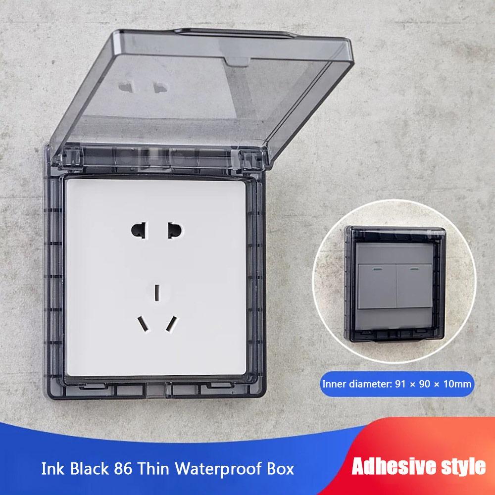 Întrerupător montat pe perete Capac de protecție Auto-adeziv de protecție Priză Priză Cutie impermeabilă Perete