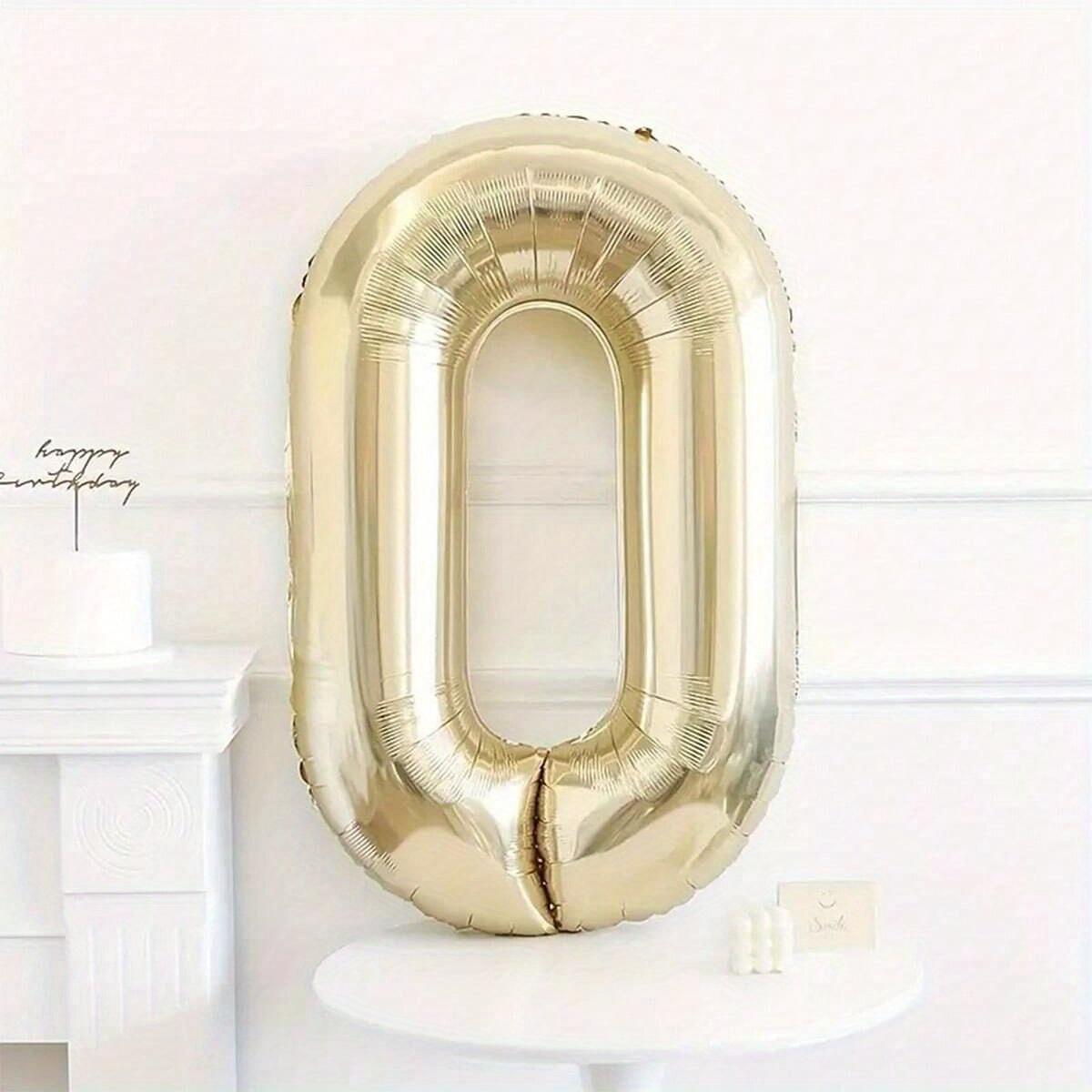 

40-дюймові платинові цифрові повітряні кулі 0-9 днів народження весільні прикраси