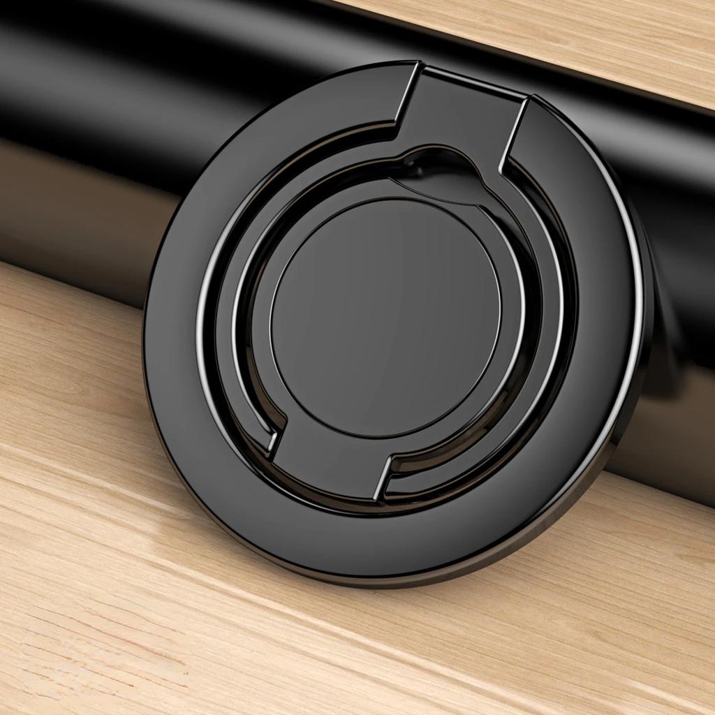 1pc Strong Magnetic Double Ring Buckle Ultra-thin Metal Foldable Phone Holder for IPhone 11 Xs 12 13 14Pro Max MIni  Phone Grip