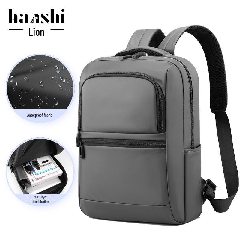 

Высококачественный водонепроницаемый рюкзак для мужчин и женщин: Модный, повседневный, деловой и туристический вариант 16-inch серый