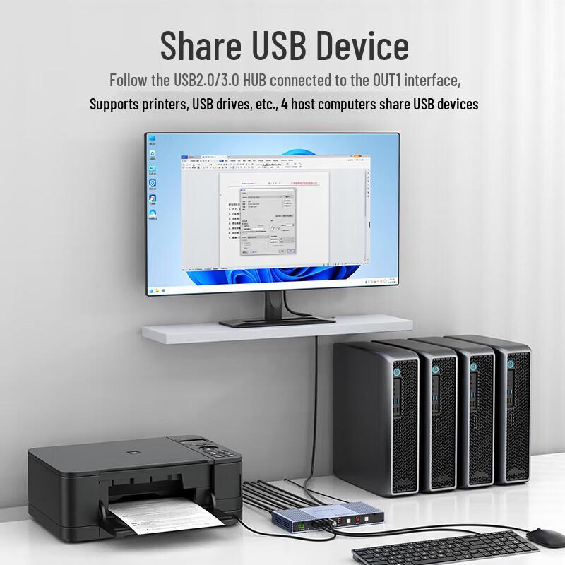 MT-viki 4x2 HDMI KVM Seamless Matrix Switch