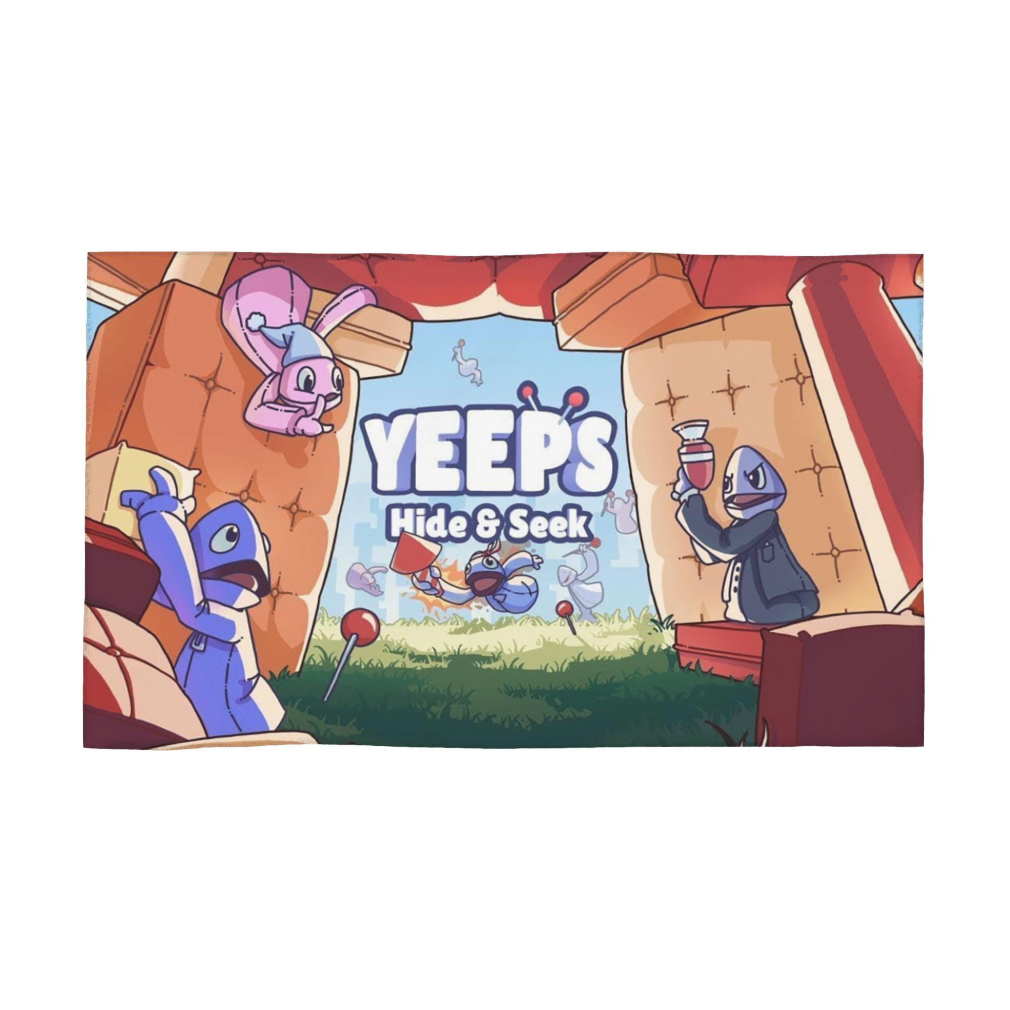 

Yeeps Hide and Seek Soft Face Towel Quick Dry Pool Bath Cotton Towels Absorbent W40*H60(CM)