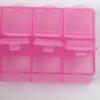 Transparent Bead Organizer Plastic Storage Boxes Sewing Tool 10 Grid Square Box  Table