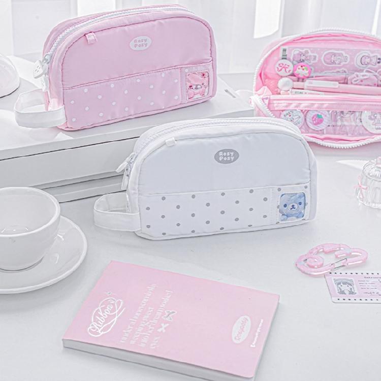 Pencil Case Fashionable Dot Design Pen Holders With Roomy Interior Small Items Holders Bag Desk Organizer