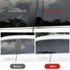 2006-2010 Fit For Dodge Charger  Door Window Trim Cover Pillar Posts Piano Black