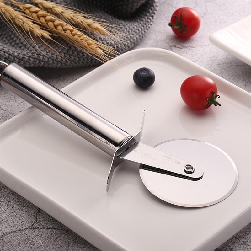 

Бытовые инструменты для торта из нержавеющей стали, нож для пиццы, инструменты для вафельного печенья, пиццы, инструменты для резки одного колеса Single round