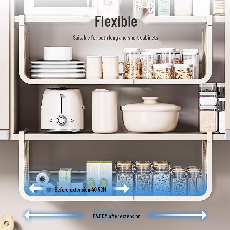 Under-Table Hanging Storage Rack for Kitchen and Dormitory