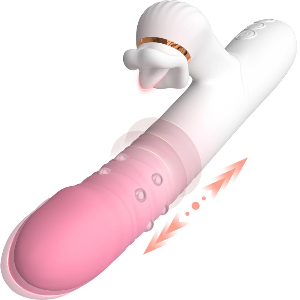 Automatic Thrusting Vibrator for Women - 3-in-1 Clit & G-Spot Stimulator with Vibration Modes, Rechargeable Adult Sex Toy
