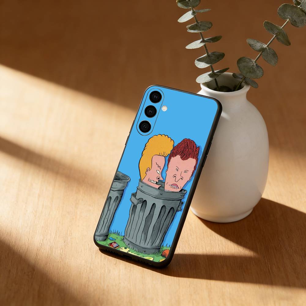 Cartoon B-Beavis and Butt-head Phone Case For Samsung GalaxyA13,21s,22,31,32,52,53,71,72,73,Soft Black Cover