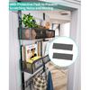 HapiRm Over the Door Hanger with Coat Hooks and 2 Baskets, Rustproof & Waterproof Over the Door Hooks, Storage Organizer for Hats, Bathroom, Kitchen,