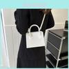 Stylish Retro Small Square Shoulder Bag For Women Perfect For Casual Commuting In Black And White Or Blue Shades