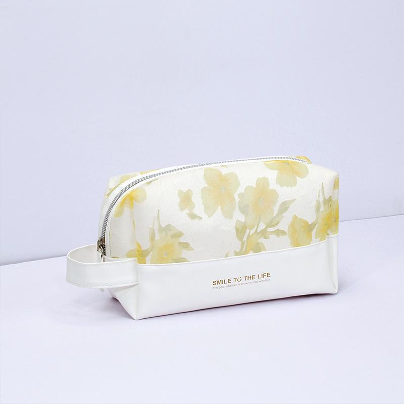 

Дорожная водонепроницаемая портативная женская косметичка большой емкости, органайзер для туалетных принадлежностей, косметички для хранения, косметичка на молнии, красота Yellow-Star anise