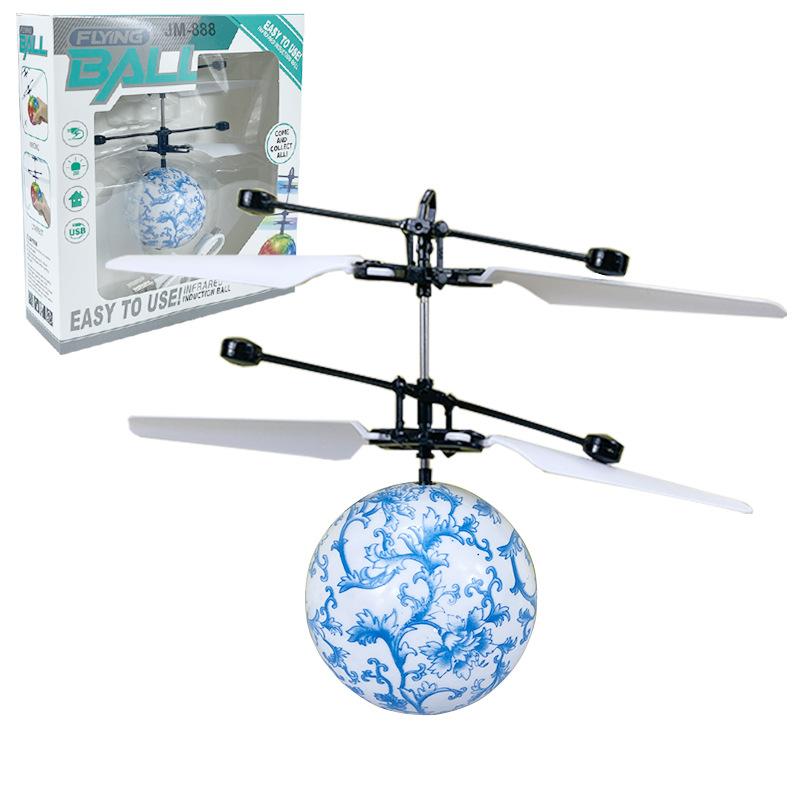 Flying Levitating Ball Robot Toy Gesture Induction Helicopter Airplane for Kids YK04