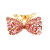 Rhinestone Bow Scarf Ring Sparkling Silk Scarf Ring Elegant X-shaped Scarf Holder Ring for Women Shawls Neckerchiefs Shirts