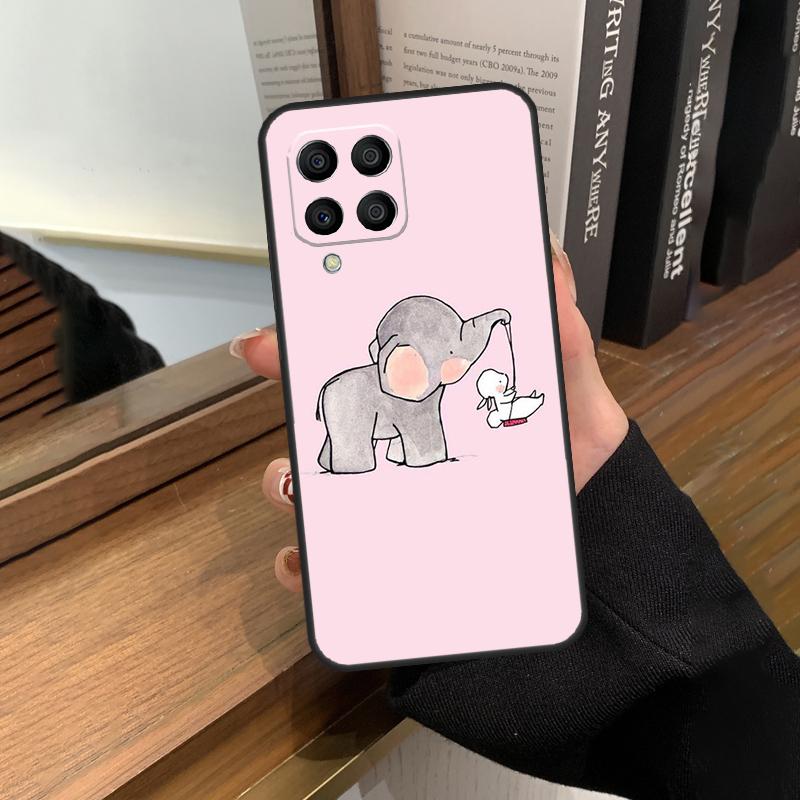 Cute Elephant For Samsung Galaxy M13 M23 M33 M53 M21 M31 M51 M30s M20 M12 M32 M52 M14 M34 M54 Phone Case