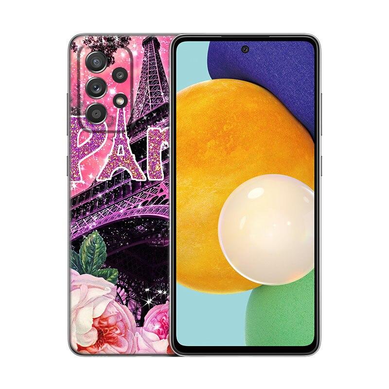 Paris Eiffiel Tower Phone Case For Samsung Galaxy A21 A30 A50 A52 S A13 A22 A32 4G A23 A33 A53 A73 5G A12 A31 A51 A70 A71 A72