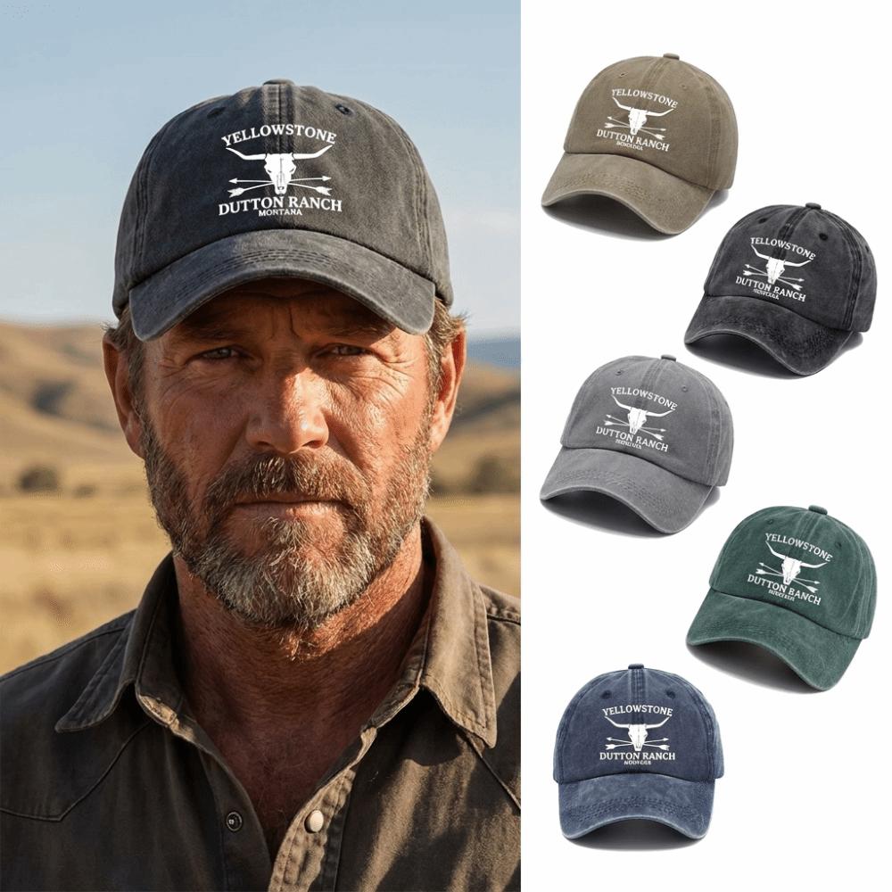 Adjustable Western Cowboy Baseball Hats Washed Cotton Sun Hat Fashion Dad Hat  for Men Women