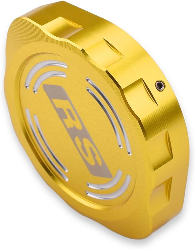 LEDISHUN Motorcycle Radiator Cap Cover Decorative Protector for Kawasaki Z900RS Z900RS CAFE CNC Aluminum Alloy Accessory (21-24) (Golden)