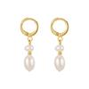 Baroque Freshwater Special-Shaped Pearl Ear Buckle Women'S French Rice Freshwater Pearl Earrings Ear Jewelry