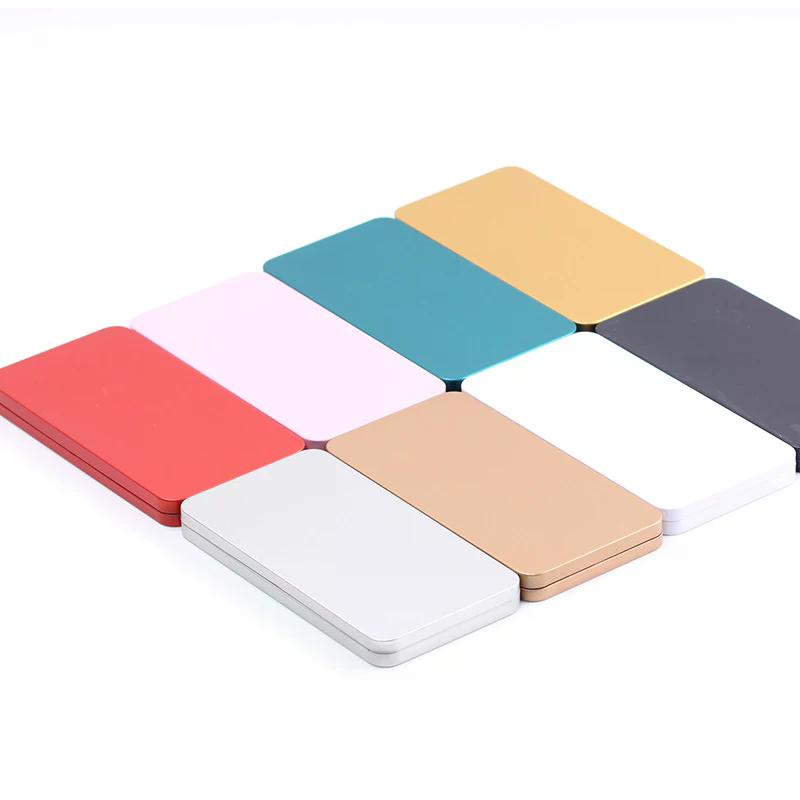 Paper Money Holder Tinplate Currency Tray Small Metal Cash Storage Box Convenient Money Protector Case Medicine Organization