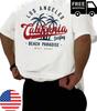 Los Angeles And California Surfing Graphic Print T-Shirt