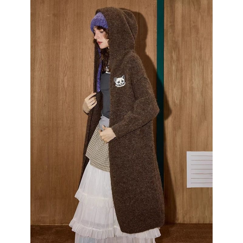 Coolhut2025 Autum Women's Fashionable Street Style High-End Versatile Women's Knitted Cardigan Jacket