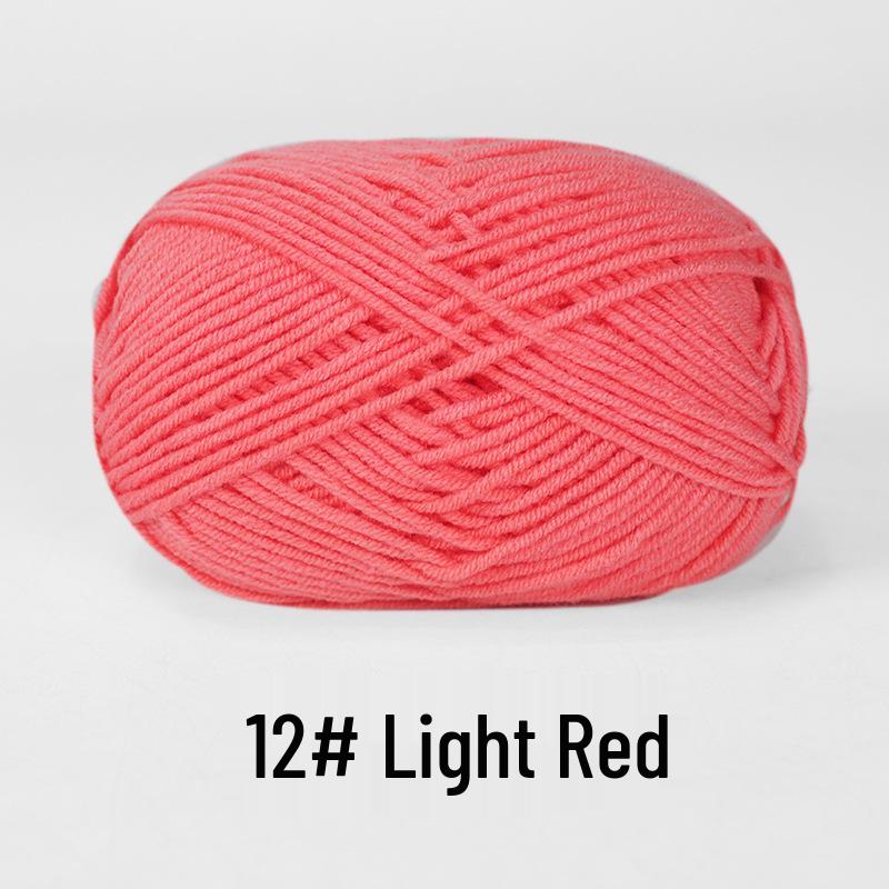 Baby 4-lagiges Milchbaumwollgarn zum Stricken von DIY-Schals oder Decken